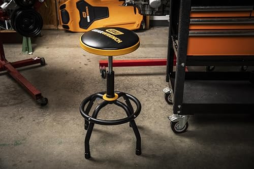 GEARWRENCH Adjustable Height Swivel Shop Stool, 26" To 31" - 86992