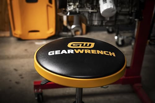 GEARWRENCH Adjustable Height Swivel Shop Stool, 26" To 31" - 86992
