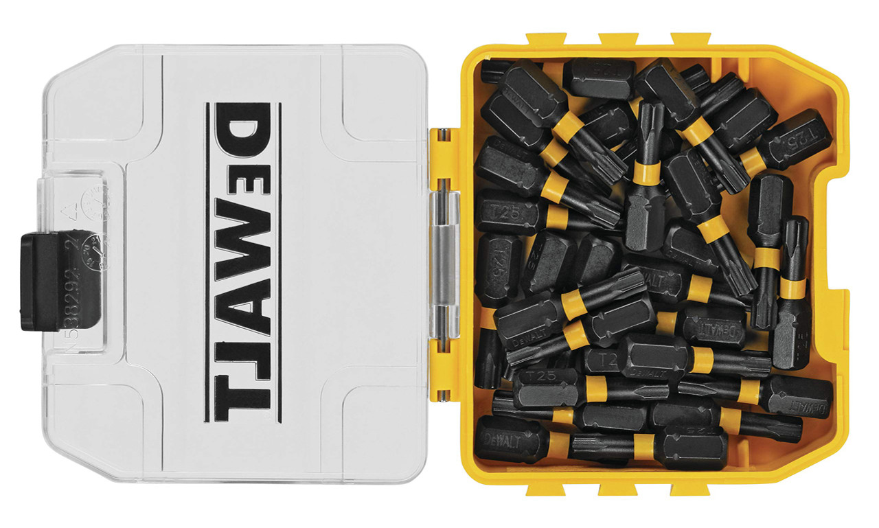 DEWALT FlexTorq Impact Driver Bits (DWAF1TX25IR30), Torx, T25, 1/4-Inch x 1-Inch, 30-Pack
