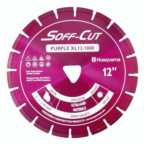 Husqvarna 542756105 XL12-1000 Excel 1000 Series Blade and Skid Plate, Purple