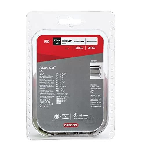 Oregon R50 AdvanceCut Replacement Chainsaw Chain for 14-Inch Guide Bars, 50 Drive Links, Pitch: 3/8", .043" Gauge, Fits Various Stihl Models