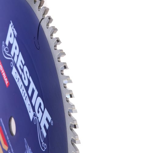 Amana Tool 610801C Carbide Tipped Prestige Fine Cut-Off and Crosscut 10 Inch D x 80T TCG, 10 Deg, 5/8 Bore Circular Saw Blade