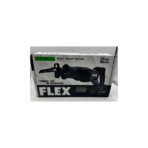 FLEX 24V Brushless Cordless Reciprocating Saw Kit with 5.0Ah Lithium Battery and 160W Fast Charger - FX2271-1C
