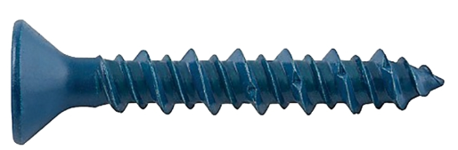 DEWALT DFM12744 (BOX OF 100)  UltraCon+ Series Concrete Screw Anchor, 3/16 in Dia, 2-1/4 in L, Carbon Steel, Zinc Stalgard Blue