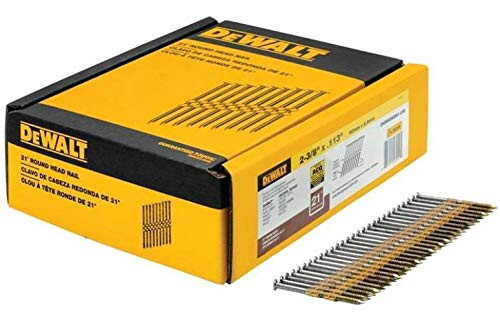 Dewalt  (2000 QTY) DWRHS8DR113G Ring Shank Metal Framing Nails 2-3/8" x .113" Galvanized