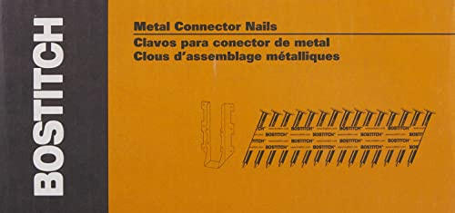 BOSTITCH (1000 PACK) Framing Nails, Paper Tape Collated, Galvanized Metal Connector, 1-1/2-Inch x .131-Inch,  (PT-MC13115G-1M)