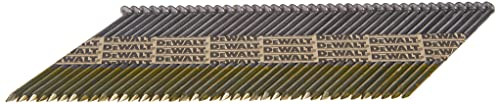 DEWALT Framing Nails (2500 COUNT), Paper Tape, 30-Degree, Smooth Shank, Bright Finish, Off-Set Round Head, 3-Inch x .120-Inch (DPT-10D120FH)