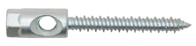 Suspender Horizontal/Vertical Rod Hanger, Concrete, 5/16" Size, 3-1/4" L, Steel Zinc Plated, 25 PK
