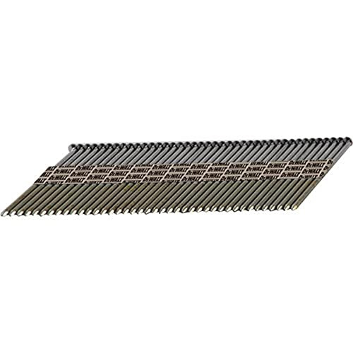 DEWALT Framing Nails (2000 QTY), Paper Tape, 30-Degree, Ring Shank, Galvanized, Off-Set Round Head, 2 3/8-Inch x .113-Inch, 2000-Pack (DPT-8DR113GFH)