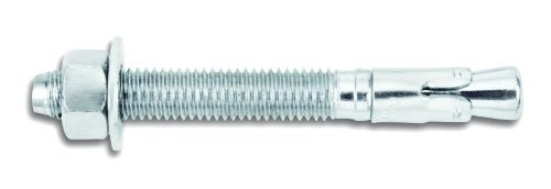 Powers Fastening Innovations 7416SD1 Power-Stud and Sd1 3/8-Inch by 5-Inch Type Carbon Steel Wedge Expansion Anchor Carbon Steel Clip, 50 Per Box