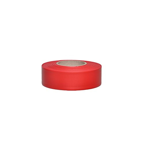 Swanson 300' Red Flagging Tape, Taffeta Safety Barricade Roll, RFTRD300