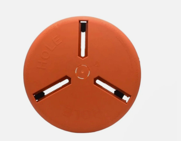 CoverMe XL12-024 Adjustable Round Floor Hole Cover 12-24in Cord Punchout