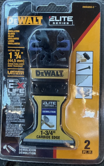 Dewalt (2 PACK)  DWA4253-2 1-3/4” Elite Series Oscillating Blades