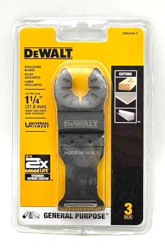 DEWALT (3 PACK) OSCILLATING BLADES  1 1/4" CUTTING EDGE