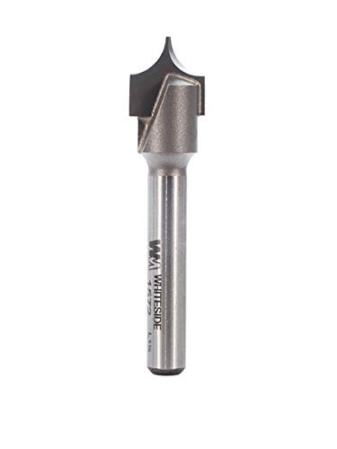 Whiteside Router Bits 1572 Point Cutting Round Over Bit with 1/4-Inch Radius, 1/2-Inch Cutting Diameter and 1/2-Inch Cutting Length