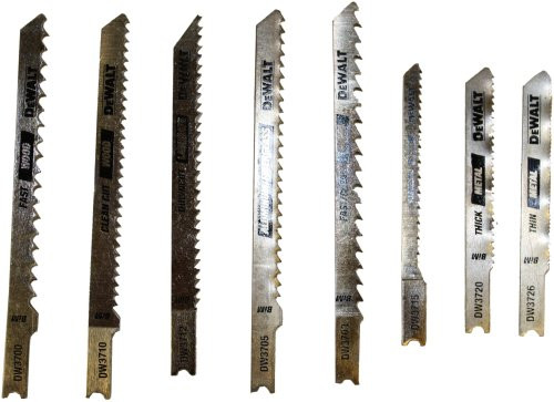 DEWALT DW3790 8 Piece Cobalt Steel U-Shank Jig Saw Blade Set
