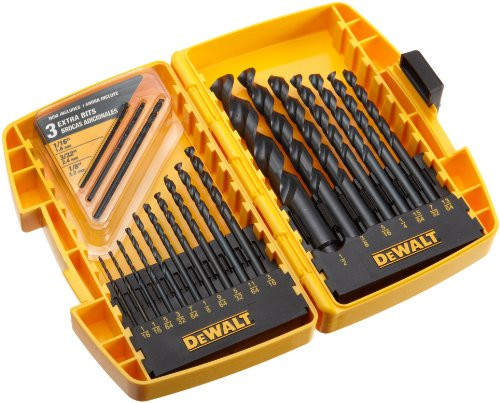 DEWALT DW1177 20-Piece Black-Oxide Metal Drill Bit Set