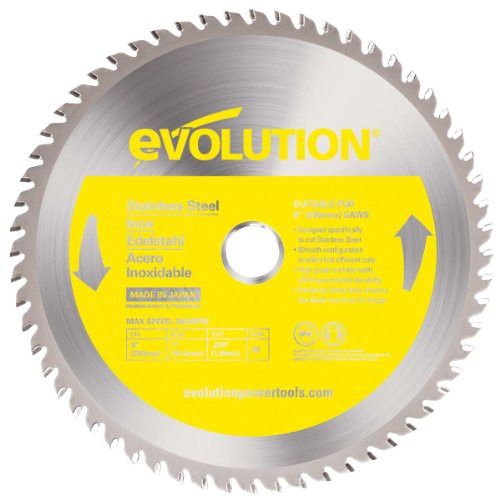 Evolution Power Tools 230BLADESS Stainless Steel Cutting Saw Blade, 9-Inch x 60-Tooth