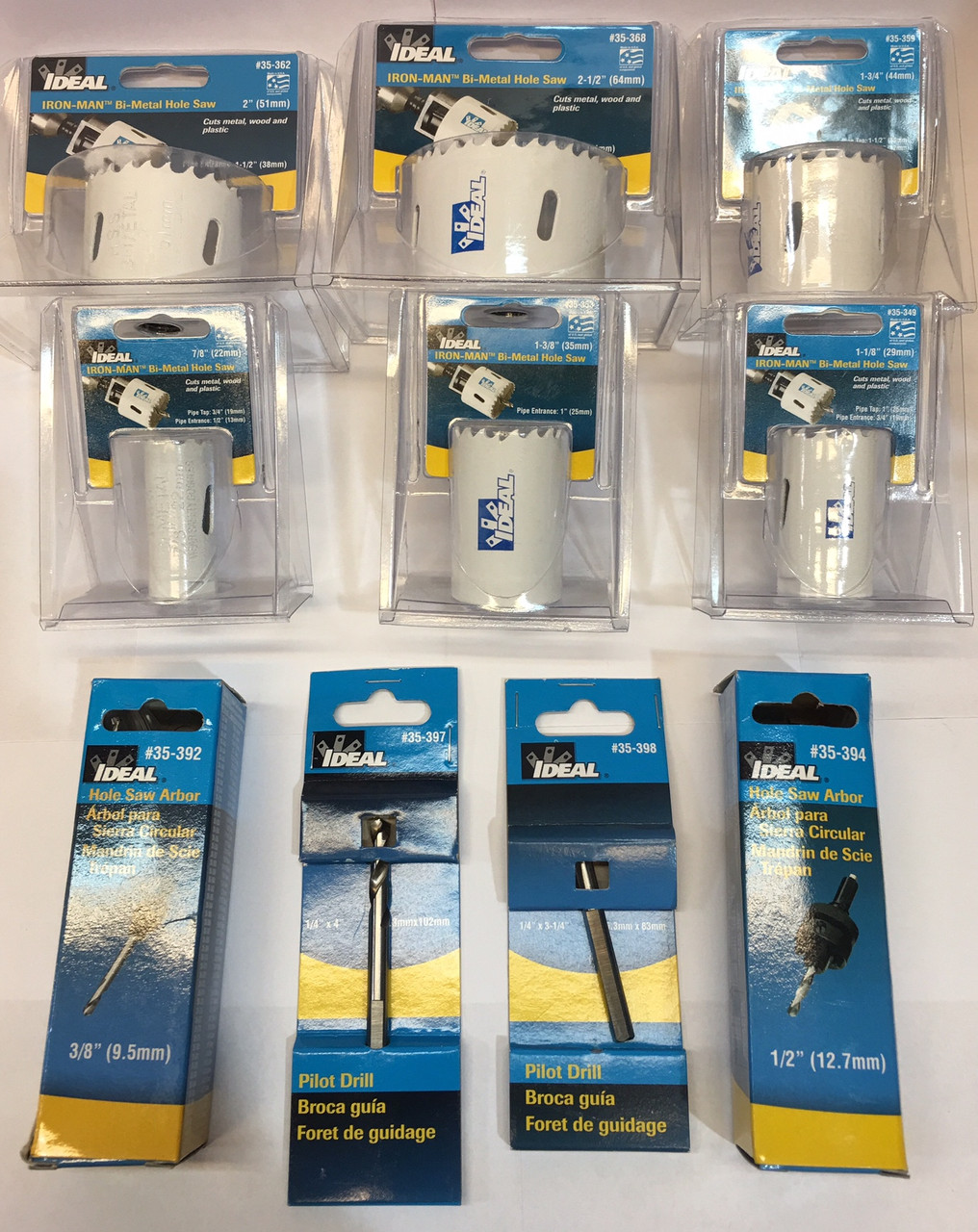 IDEAL IRON-MAN Electricians Bi-Metal Hole Saw Set