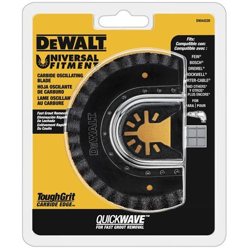 DEWALT Oscillating Tool Blade for Grout Removal, Fast Cutting, Carbide (DWA4220)