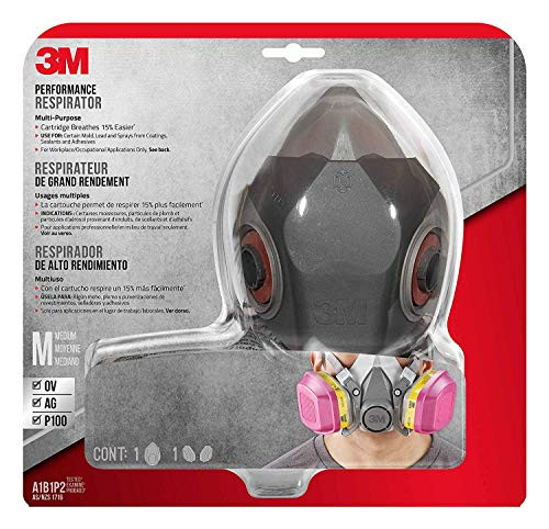3M 62023HA1-C Professional Multi-Purpose Respirator, Medium