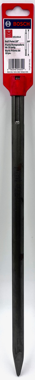 Bosch HS1914 18 In. Bull Point SDS-max Hammer Steel