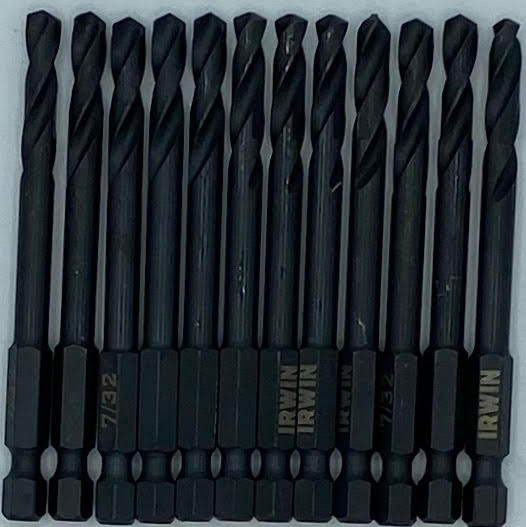 Irwin 7/32 inch Drill Bit, 12 Pack