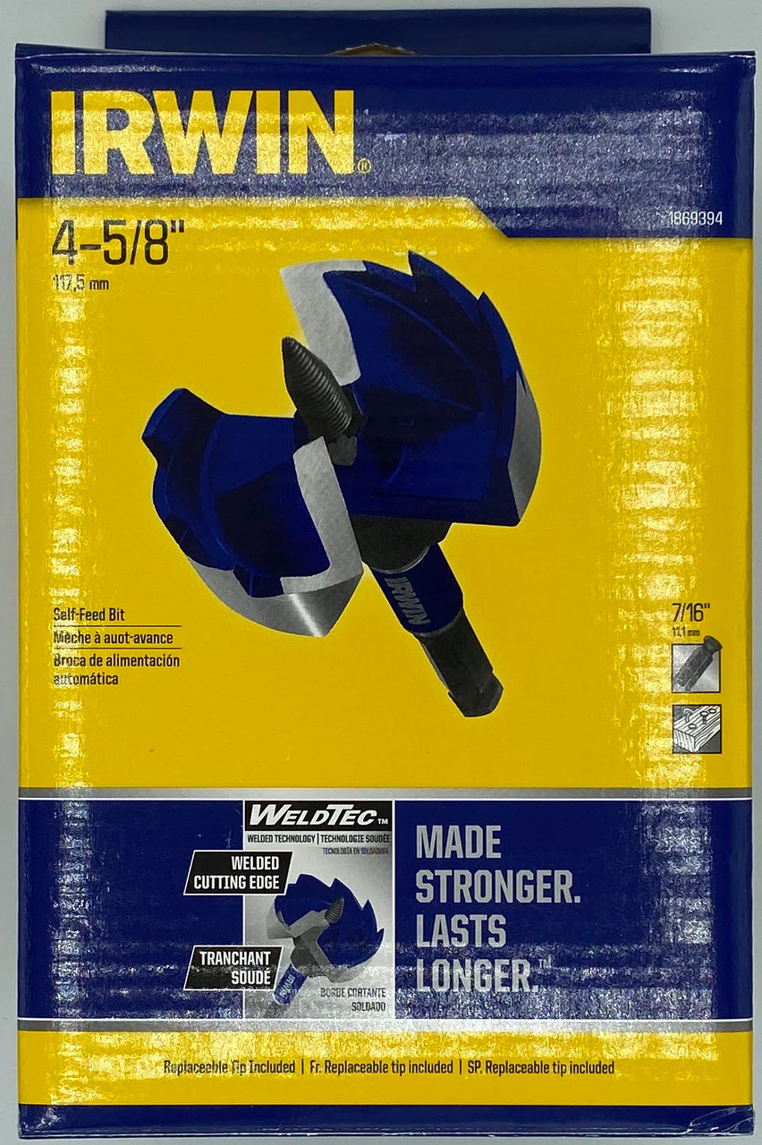 Irwin Self-Feed Bit, 4-5/8 inch 1869394