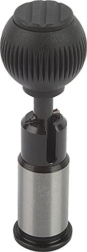 Kipp 03186-120 Steel Precision Locking Bolt with Cylindrical Support, 33mm