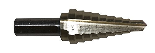 Century 27202 High Speed Steel Step Drill, 9 Steps 1/4