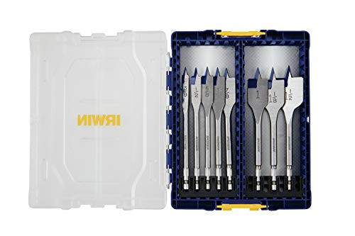 IRWIN IWAX128PC Speedbor Max Wood Spade Bit Set, 8-Pieces