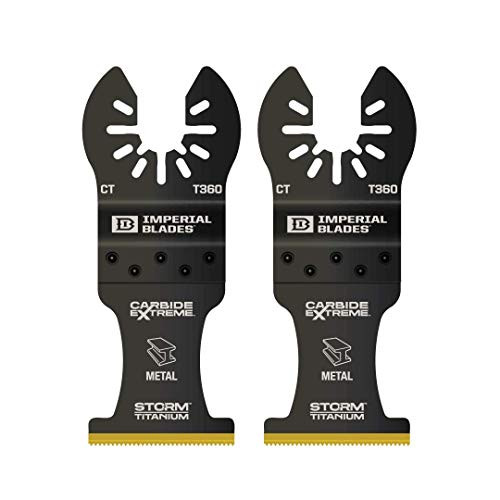 Imperial Blades IBOAT360-2 One Fit 1-3/8" Carbide Extreme Storm Titanium Metal Blade, 2PC, Multi