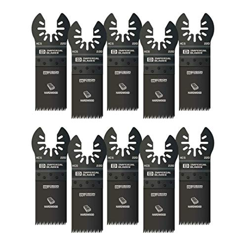 Imperial Blades One Fit 1-1/4" Japanese Tooth Hardwood Blade, 10PC, Multi Fit
