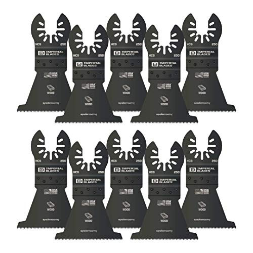 Imperial Blades IBOA250-10 One Fit 2-1/2" Speartooth Fast Cut Wood Blade, 10PC, Multi
