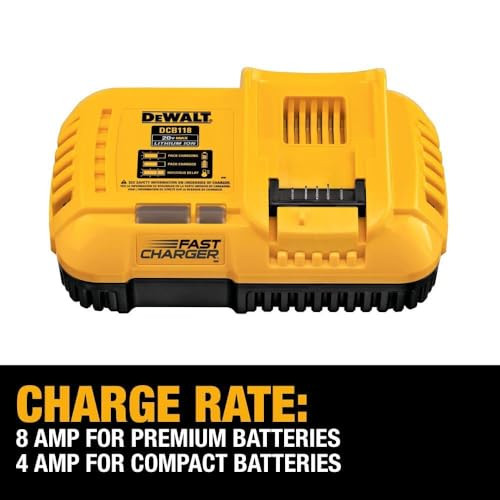 DEWALT FLEXVOLT 20V MAX Charger, Rapid Charge (DCB118)