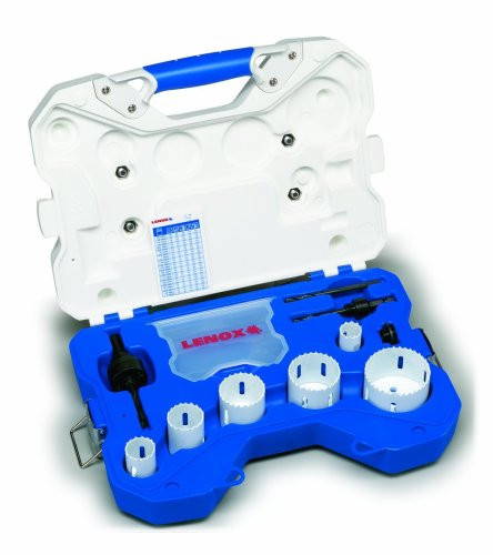 LENOX 30800-600L 10 Piece Electricians Bi-Metal Hole Saw Set T3 Technology