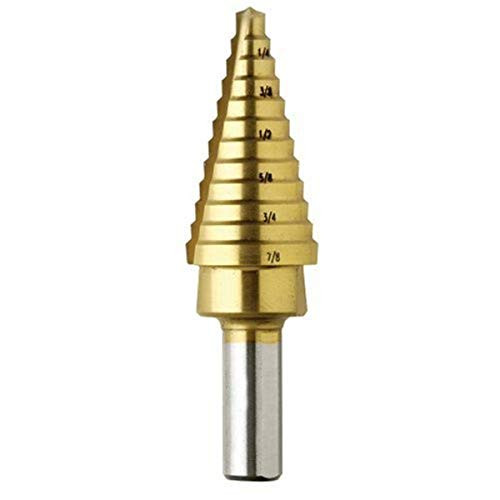 BOSCH SDT2 3/16 In. to 7/8 In. Titanium-Coated Step Drill Bit