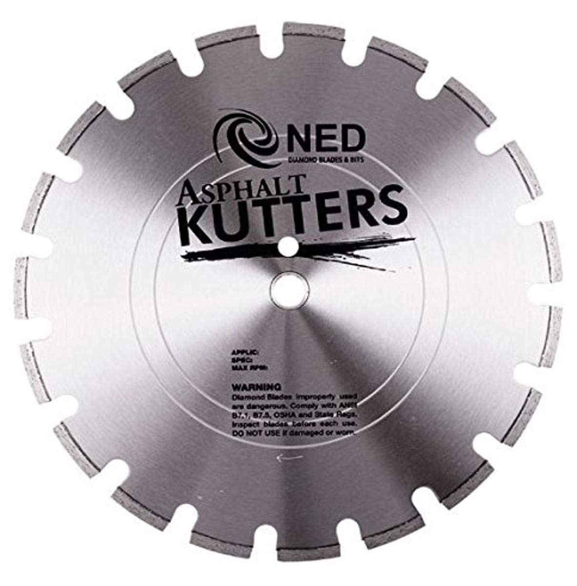 NED 100NCCLDA1402 Asphalt Kutter Segmented Diamond Blade, 14" x .110" x 1"-20mm