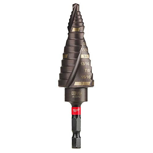 Milwaukee 48-89-9248 Shockwave Impact Step Drill Bit, #8 (1/2" - 1")