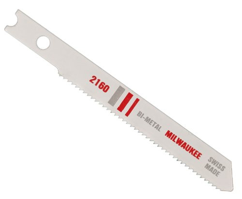 Milwaukee 48-42-2160 2 3/4-Inch High Speed Bi-Metal Jig Saw Blade 24 Teeth/Inch, 5-Pack