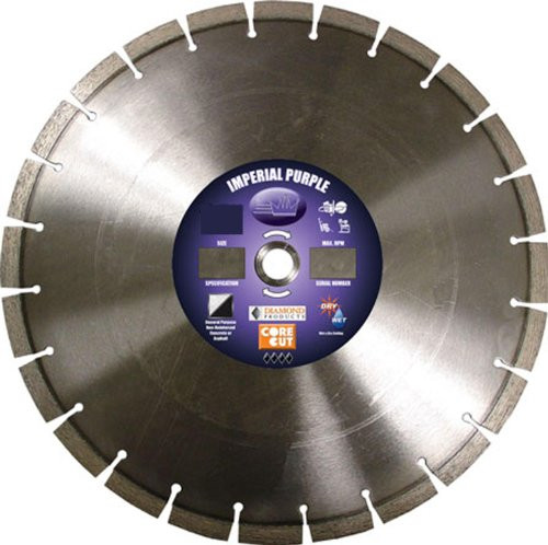 Diamond Products 96480 16-Inch Imperial Purple High Speed Diamond Blade