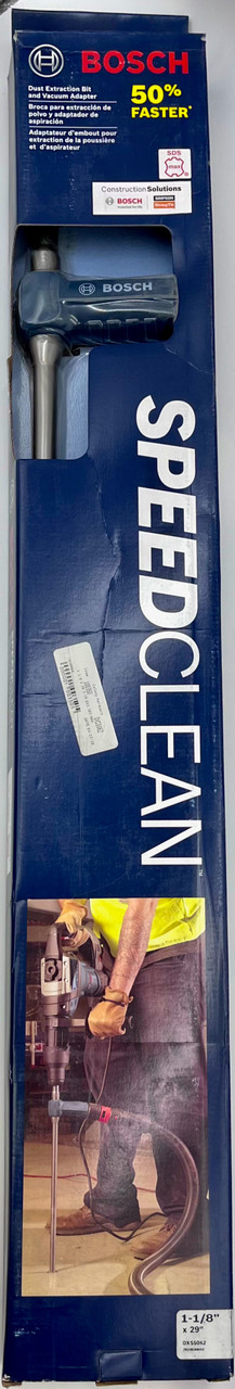 Bosch DXS5062 SDS-max Speed Clean Dust Extraction Bit, 1-1/8" x 29"