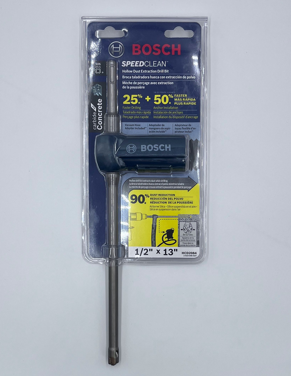 Bosch HCD2084 Extraction Bit and Vacuum Adapter 1/2" x 13" SDS+