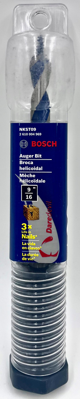 Bosch Daredevil NKST09 Auger Bits, 9/16-Inch by 7-1/2-Inch by 4-Inch