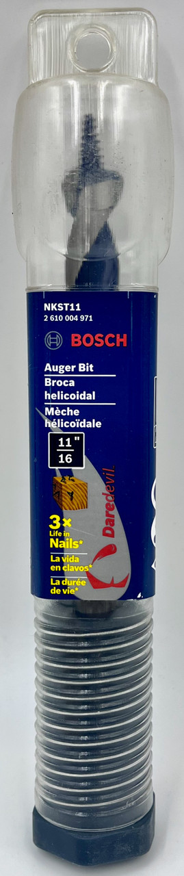 Bosch Daredevil NKST11 Auger Bits, 11/16-Inch by 7-1/2-Inch by 4-Inch