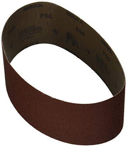 Mirka 57-3-21-060 HIOLIT XO Cloth Portable Abrasive Belts, P60, 3" x 21", 10-Pack