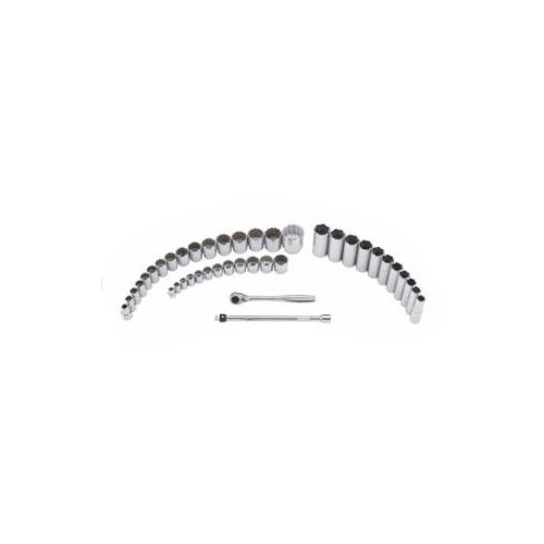 BLACKHAWK™ BY PROTO® 978250 DEEP/STANDARD LENGTH FRACTIONAL COMBINATION SET, 3/8 IN, 1/2 IN DRIVE 6-POINT, 44 PIECES