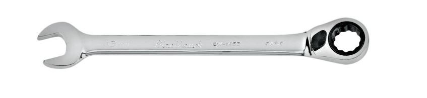 Blackhawk Full Polish Combination Reversible Ratcheting Wrench - BULK - 8 mm - 12 Point