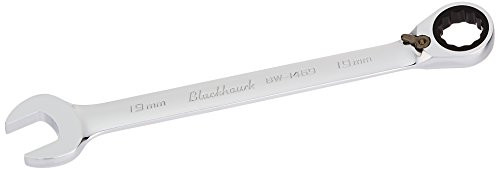 Blackhawk Full Polish Combination Reversible Ratcheting Wrench - BULK - 19 mm - 12 Point