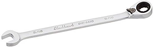 Blackhawk BW-1410 Full Polish Combination Reversible Ratcheting Wrench - BULK - 5/16 inch - 12 Point